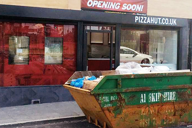 Pizza Hut delivery opening on Drake Street