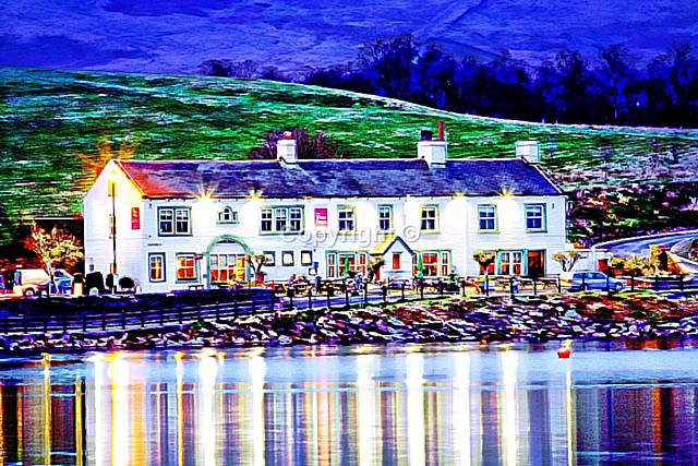 The Wine Press Hollingworth Lake Rochdale - Printed on high quality synthetic canvas and branded inks