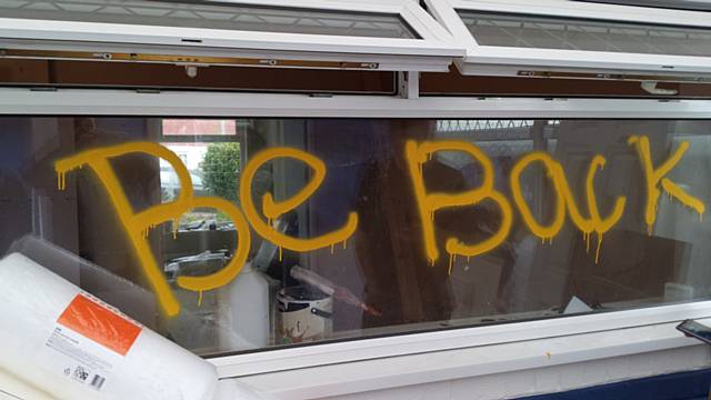 House on Ashbourne Close, Wardle, burgled and vandalised 