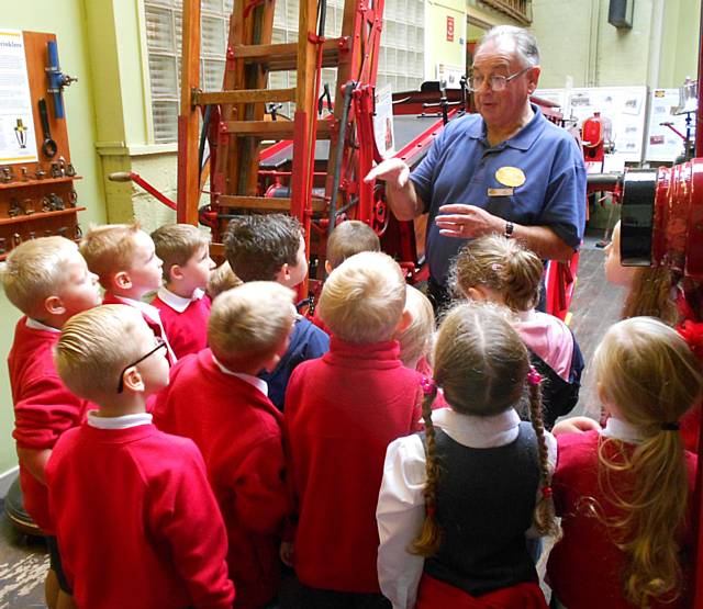 Y2 class from Littleborough Primary School at Rochdale Fire Museum 