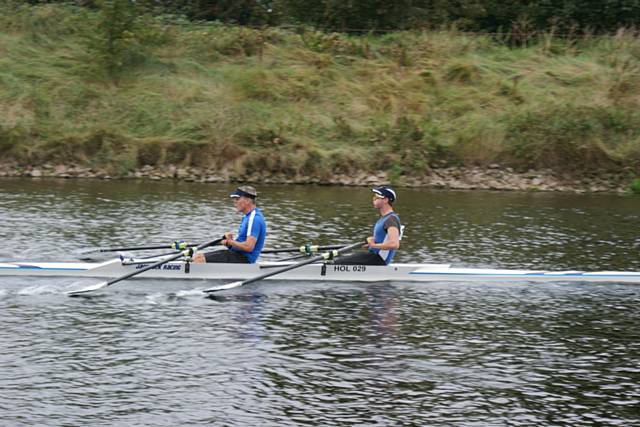 Dave and Stuart Sykes, a father and son crew, won the Senior double sculls race against 2 other crews, finishing in a time of 3 hours and 41 minutes. 