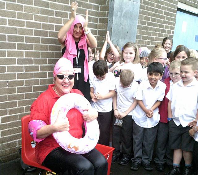 Littleborough Community Primary School ice-bucket challenge