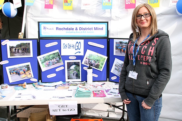 Rochdale and District MIND at the World Mental Health Day event in Rochdale