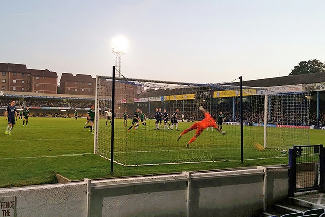 Southend United v Rochdale<br />
Michael Rose equalises for Rochdale with a 25-yard free-kick