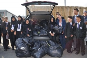 Falinge Park High School clothes collection for the refugee crisis