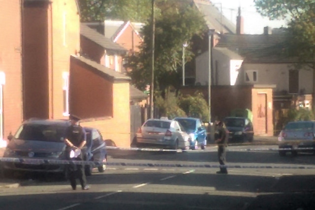 Grasmere Street is currently cordoned off by police