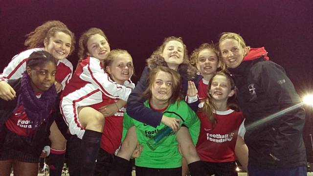 St Cuthbert's RC High School Under 12 girls’ football team