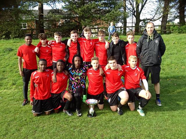 St Cuthbert's RC High School Year 11 boys’ football team