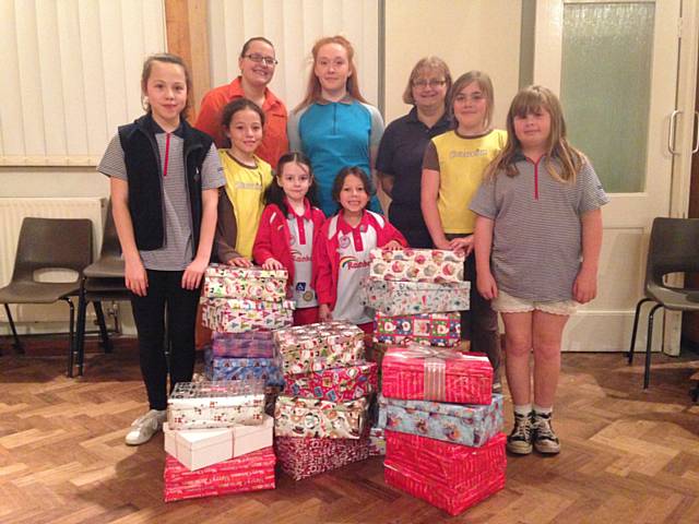 Guiding Groups support Operation Christmas Child