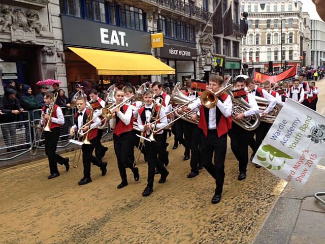 Wardle Academy Band perform at Lord Mayor’s Show