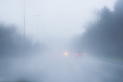 Fog warning: travel may be impacted by poor visibility