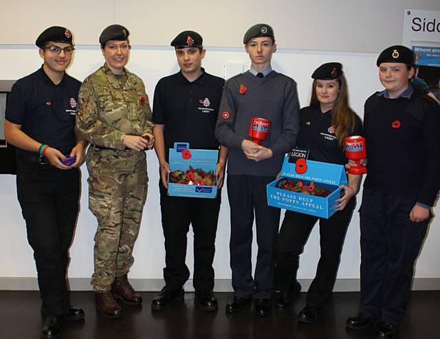 Siddal Moor staff and students wear their uniforms in support of the Poppy Appeal