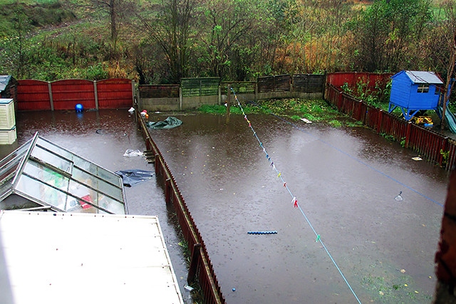 Flooding at Calder Avenue on 9 November 2015