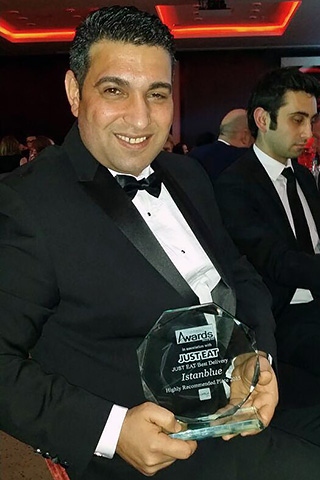 Erhan Karakoc from Istanblue at the British Kebab Awards