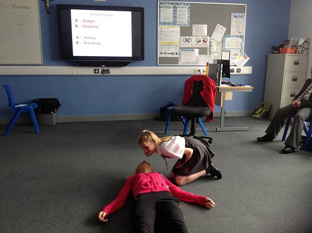 Year 7 learn about First Aid
