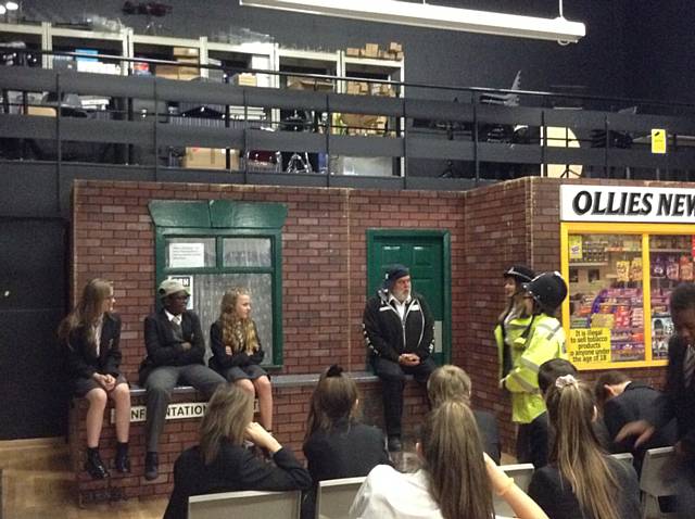 Year 9 took part in a drama which was centred on anti-social behaviour