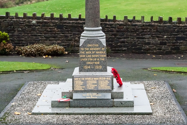 The current Wardle War Memorial and Garden of Remembrance, opened 4 December 1920