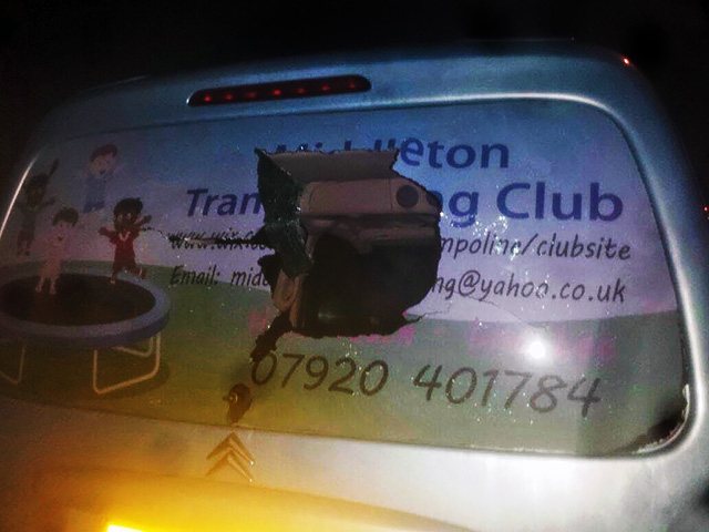 Middleton Trampoline Club van vandalised