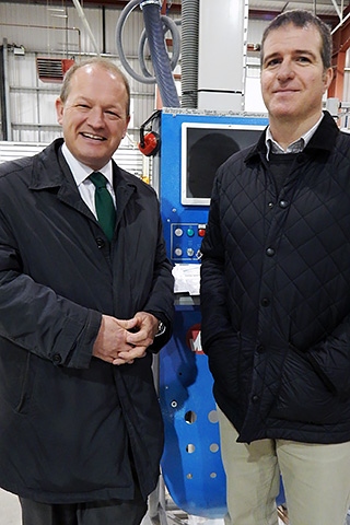 Simon Danczuk MP with Tim Fairley, the Managing Director of PDS
