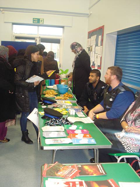 A wealth of useful information to keep families safe and well at a special event at Deeplish Primary School