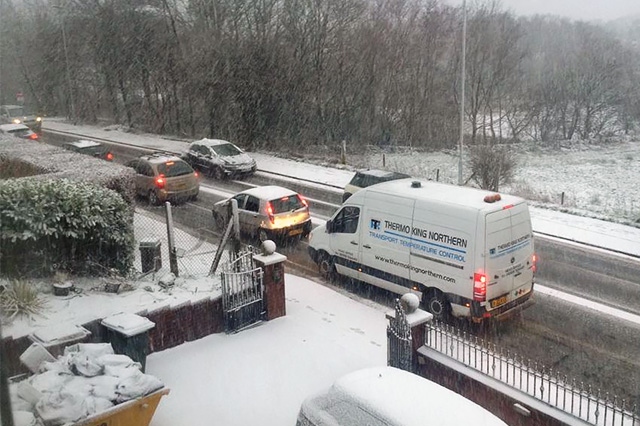 Snow is causing havoc on the roads