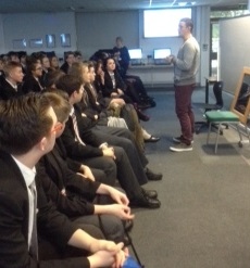 Seminarian, Gavin Landers visit to St Cuthbert’s RC Business and Enterprise College 