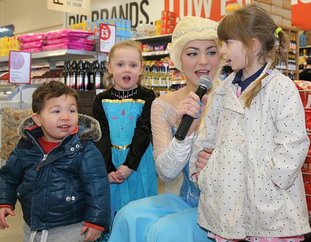 A sing-along with Queen Elsa at the new Food Warehouse store in Rochdale