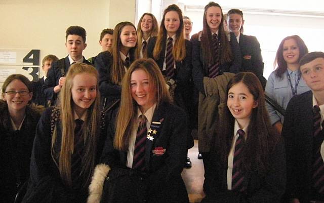 GCSE students from Whitworth Community High School 
