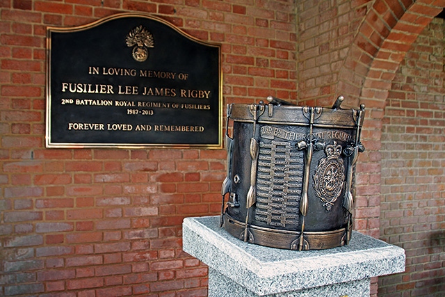 Memorial for Lee Rigby unveiled at Middleton Memorial Gardens
