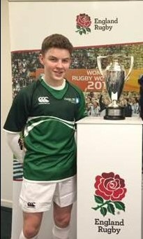 Jonni Allen who represented Oulder Hill at the RFU All Schools shirt unveiling at Twickenham