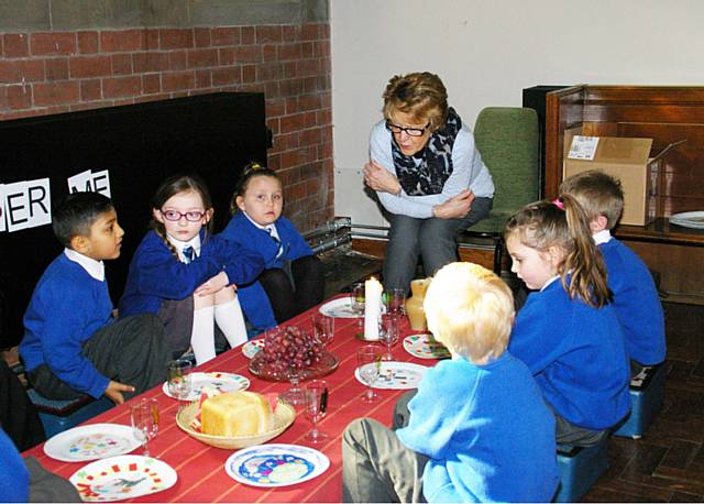 Pupils from local schools at St Andrew’s Church in Dearnley  ‘Easter Experience’