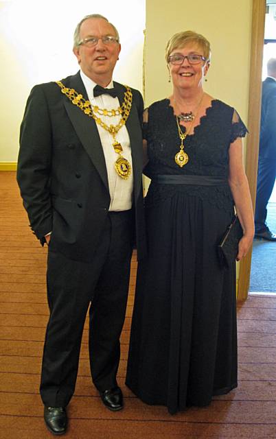 The Mayor & Mayoress of Whitworth at the Whitworth Civic Dinner & Dance 2015 