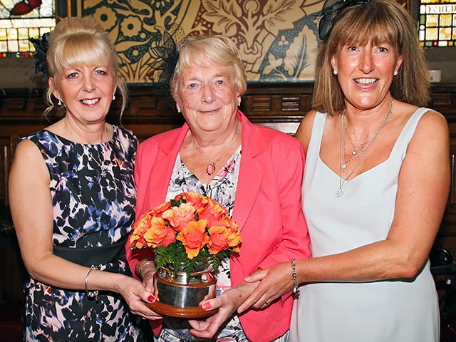 Joy Whitworth and Wendy Mills with Rochdale Woman of the Year, Joan Davies (centre)