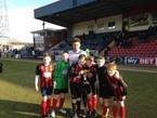 Littleborough Community Primary School winning team at Rochdale football club