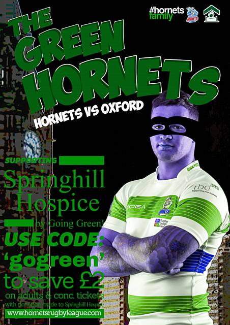 The Green Hornets will take to the field at Spotland Stadium, in aid of the Springhill Hospice Go Green Day!