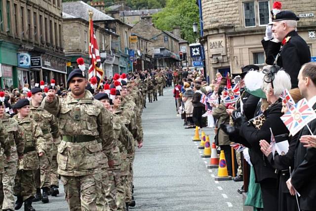 Rochdale Cadets on Parade at The Ramsbottom Parade 2015