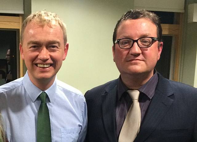Tim Farron and Andy Kelly