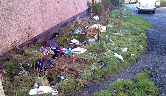 Mr Jackson’s rubbish had been dumped in a Heywood Street
