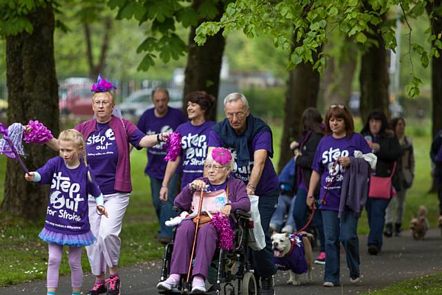 Step out for Stroke event in Queen's park