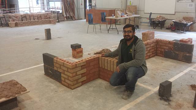 Brickwork student Haroon Rashid who came first in the competition