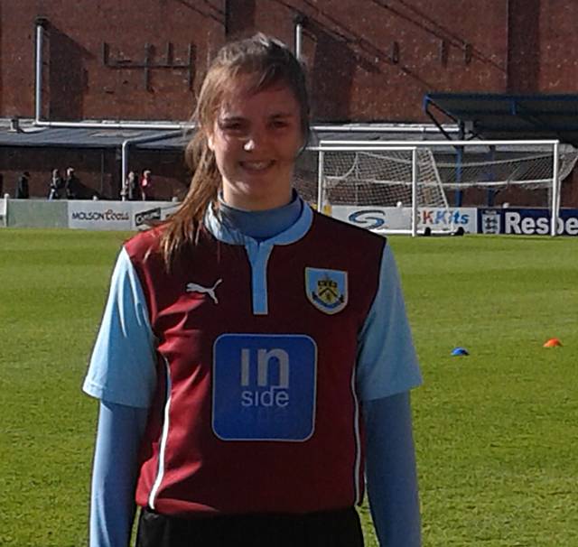 Katie Halligan who represented Burnley in the Lancashire Cup Final 
