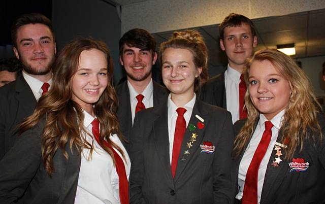 Jack Payne, Lauren Lomax, Alex Park, Caitlin Chippendale, Robert Lee and Molly Ince - Whitworth Community High School