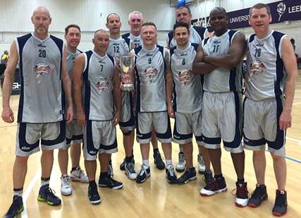 Rochdale Rockets Basketball 40 + team win British Masters Tournament 2015 