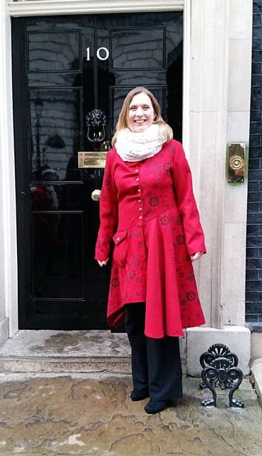 Ruth Pringle at Downing Street last year