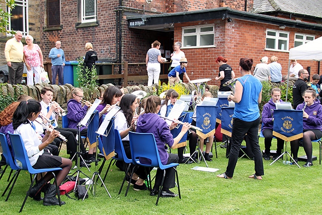 Bamford Chapel and Norden URC Garden Party<br /> Rochdale Junior Wind Band