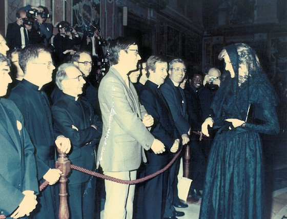 Fr Paul Daly and Princess Diana (Fr Paul Daly is the one in the suit)