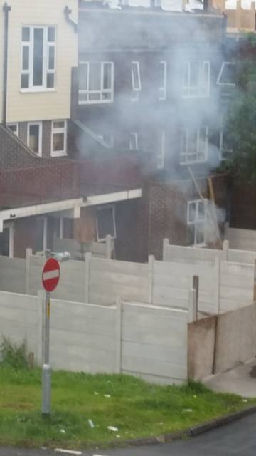 Builders continue to work and start fires on Pembroke Court, despite being told to stop