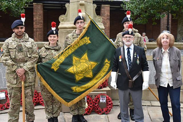 Greater Manchester Army Cadets, Rochdale Detachment with John Rodgers and May Rodgers and the Burma Star Standard