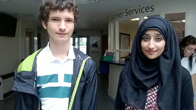 Lloyd Griffiths and Zunera Dildar, Matthew Moss GCSE results