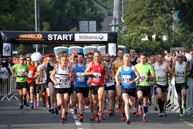 The inaugural Rochdale Half Marathon gets under way